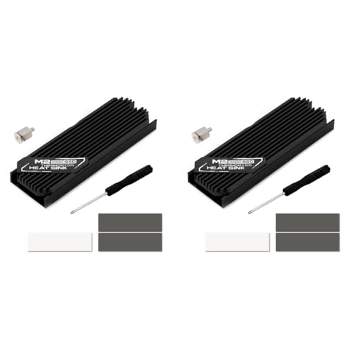 ZORBES® M.2 SSD NVMe Heat Sink 2280 Hard Disk Aluminum with Thermal Pad for PCIe SATA PC Radiator 2 PCS ZORBES® M.2 SSD NVMe Heat Sink 2280 Hard Disk Aluminum with Thermal Pad for PCIe SATA PC Radiator 2 PCS